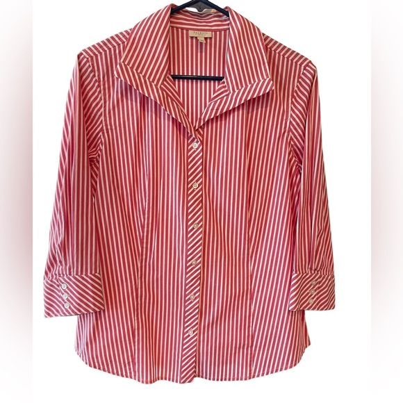 🔥🩷Talbot’s Petites size 12P striped blouse. 3/4 sleeve. Like new condition! - Picture 1 of 6